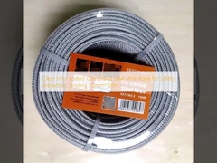 Clear Vinyl coated Galvanized Steel Wire Rope for Safety pretection, binding 3.0mm*100m