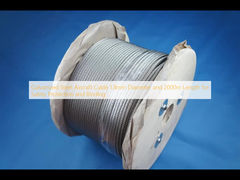  Galvanized Steel Aircraft Cable 1.8mm Diameter and 2000m Length for Safety Protection and Binding