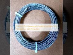 2.0mm X 6m Galvanized Coated Wire Rope Tiny Package For Safe Pretection