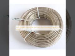PVC coated Steel Cable for Open Top Containers tarpaulin rope